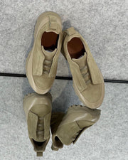 Zegna Grey Suede Slip-On Sneakers