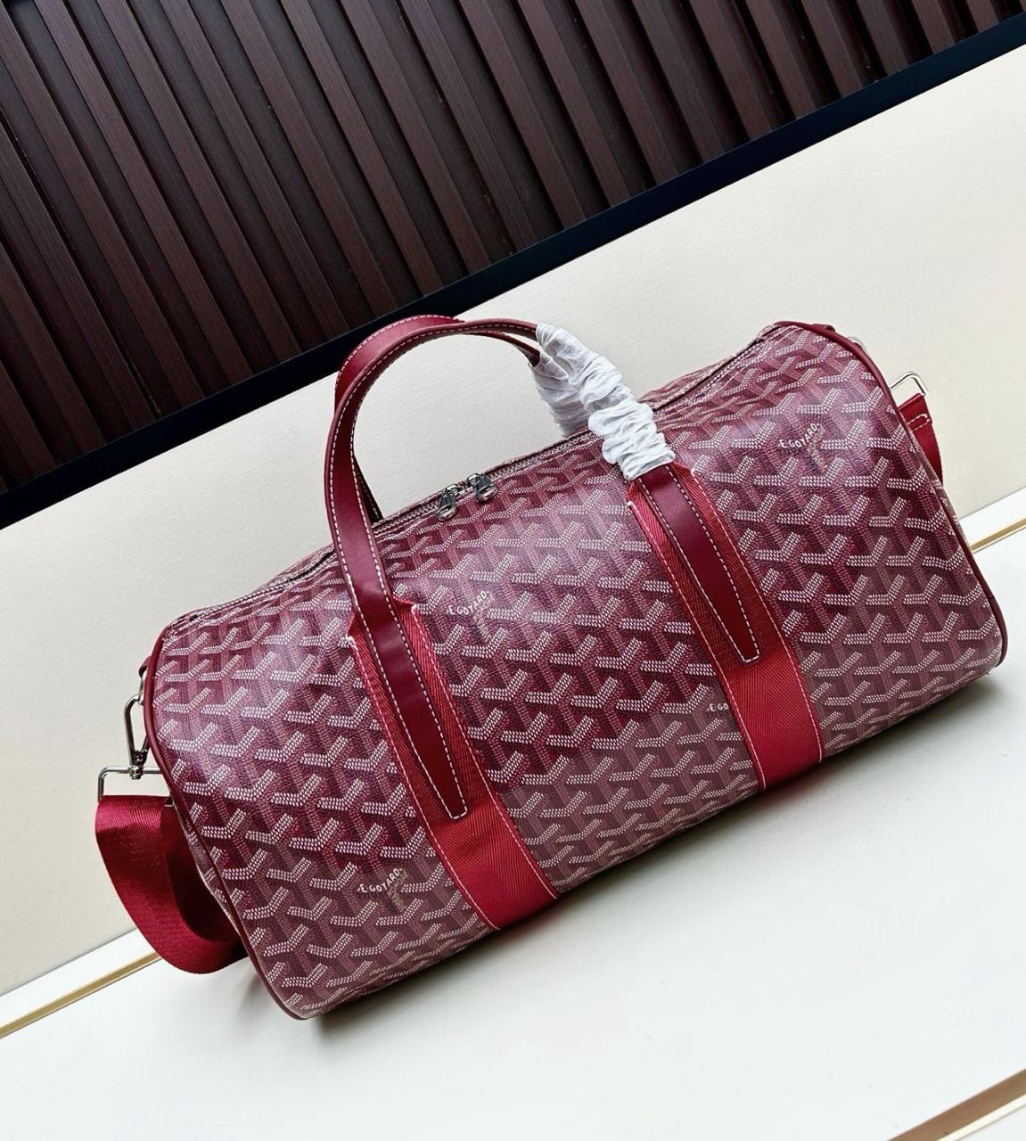 Goyard Boeing 45 Duffel Bag (Black/Tan)