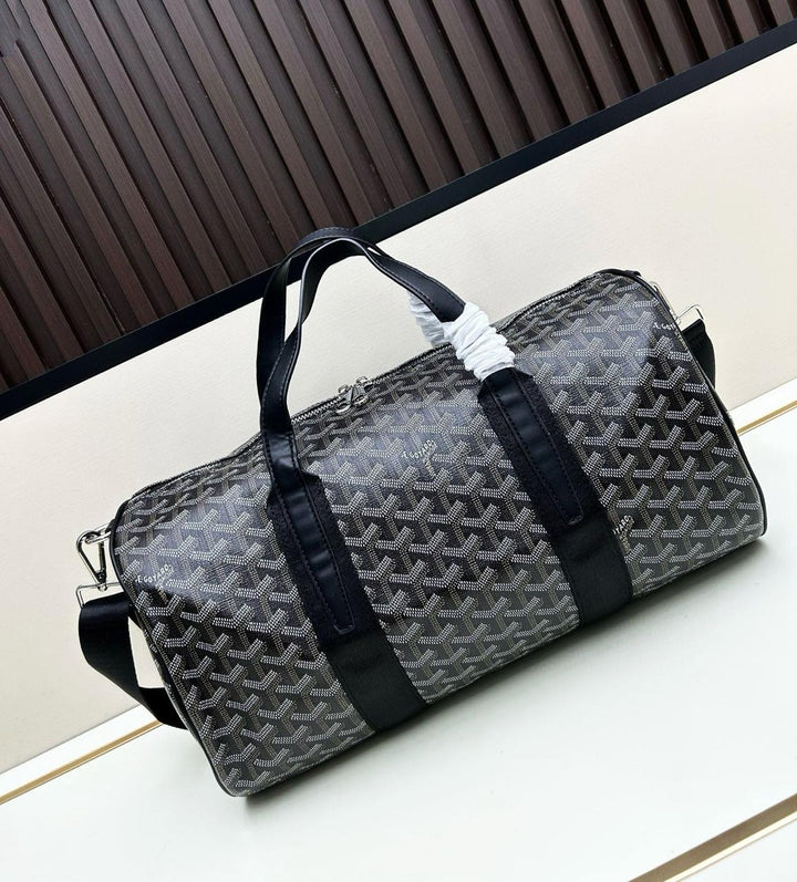 Goyard Boeing 45 Duffel Bag (Black/Tan)