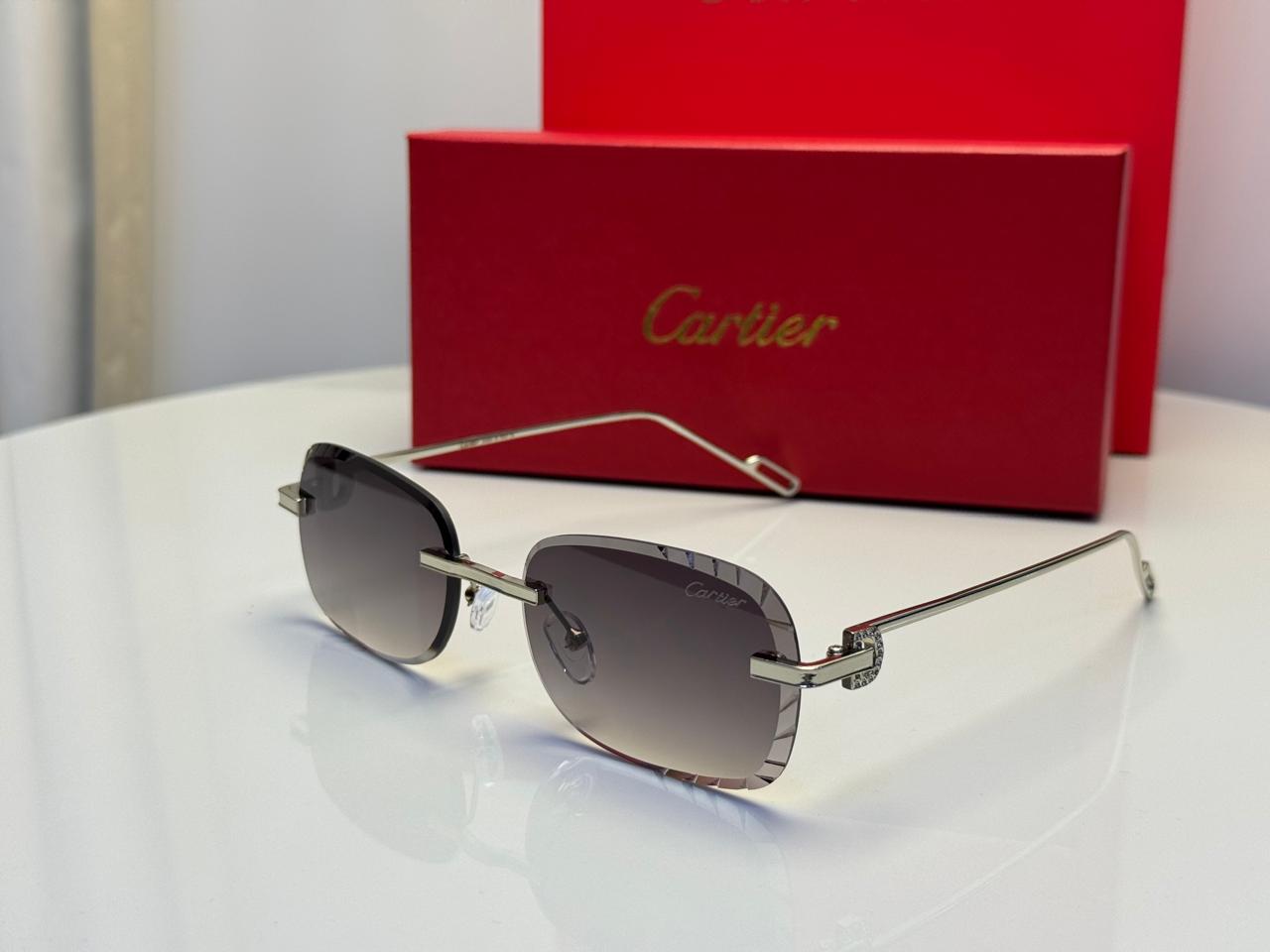 Cartier CT0462S (Silver/Gradient Grey)