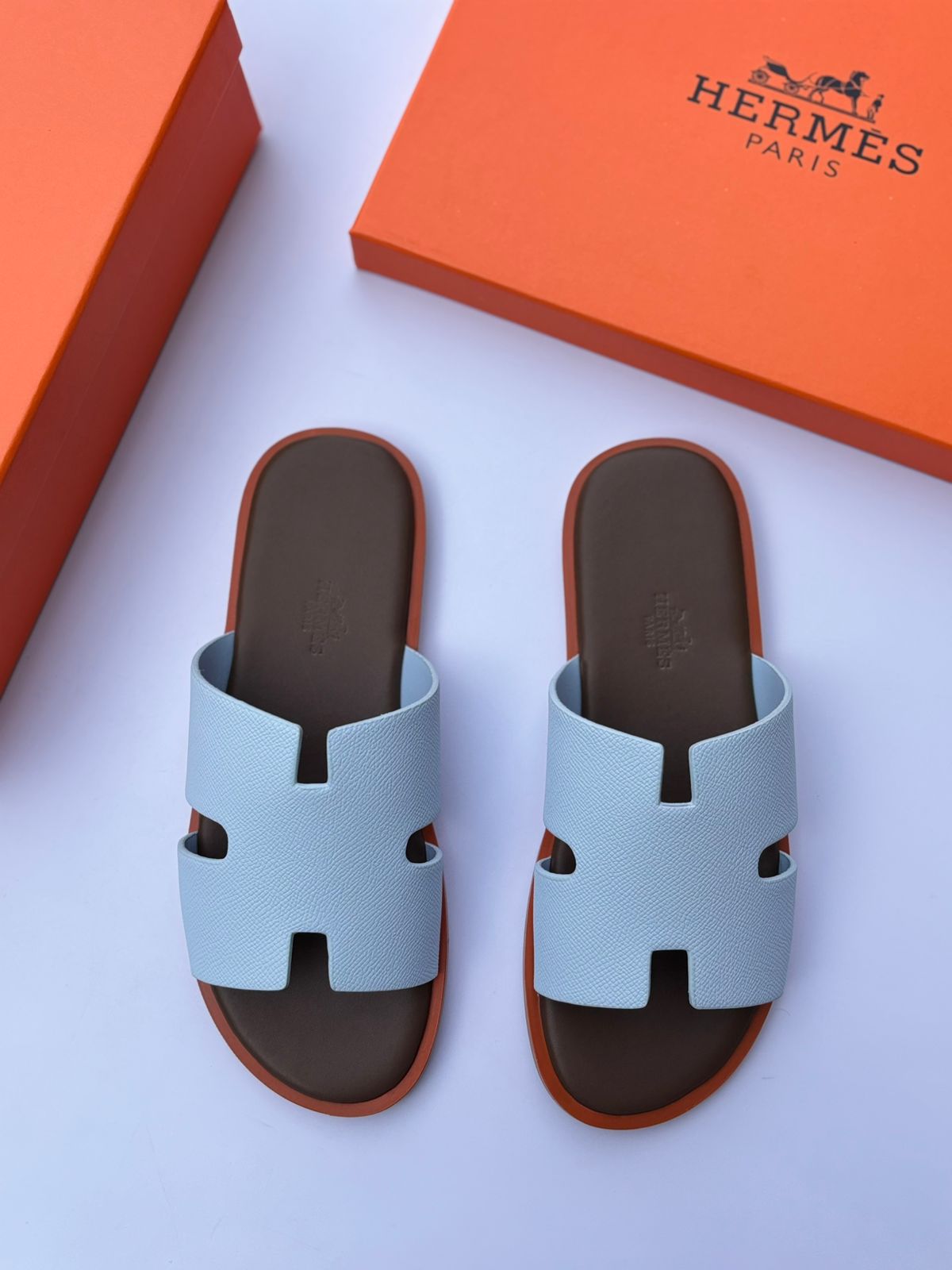 Hermès Izmir Sandal Vert Deau Ebene