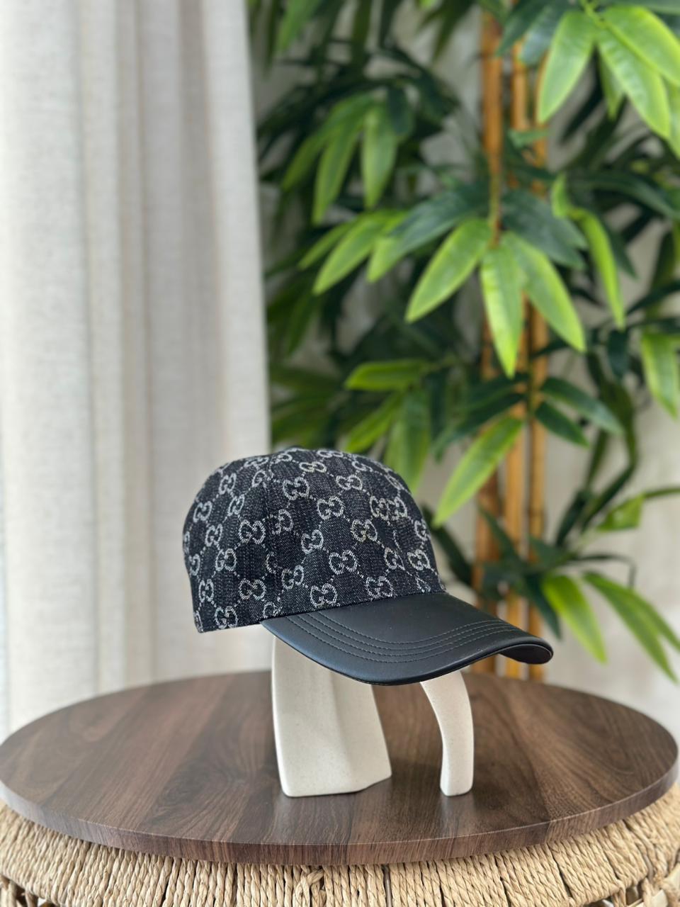 Gucci GG Canvas Baseball Hat (Light Pink/Grey)