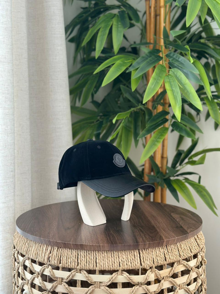 Brunello Cucinelli Embroidered Crest Wool-Silk Baseball Cap (Dark Grey)