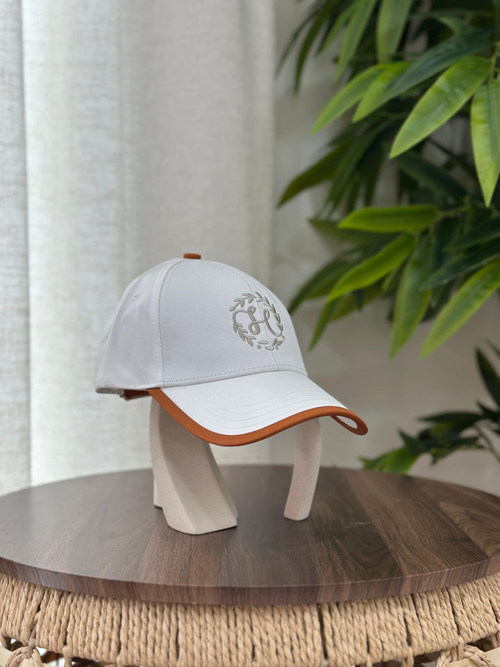 Hermès Miles "H Circle" Cap (Orange/White)