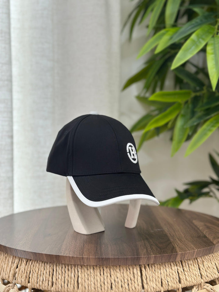 Hermès Nevada "H Circle" Cap (Noir/Blanc)