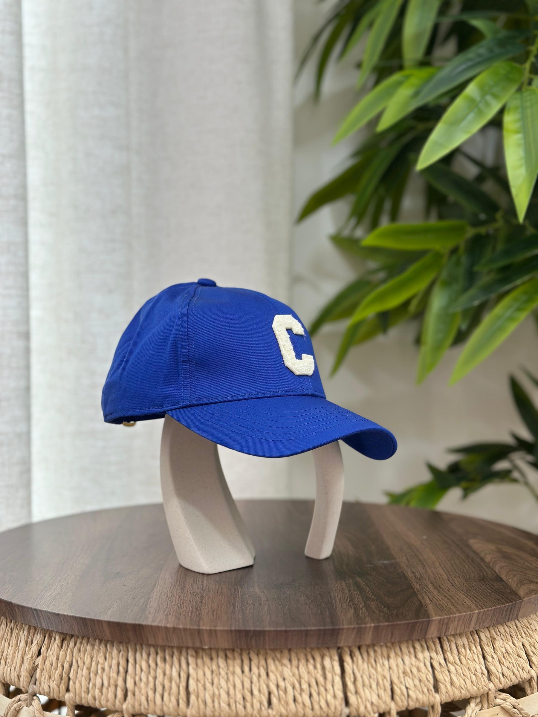 GG Canvas Baseball Hat with GG Embossed Visor (Pink)