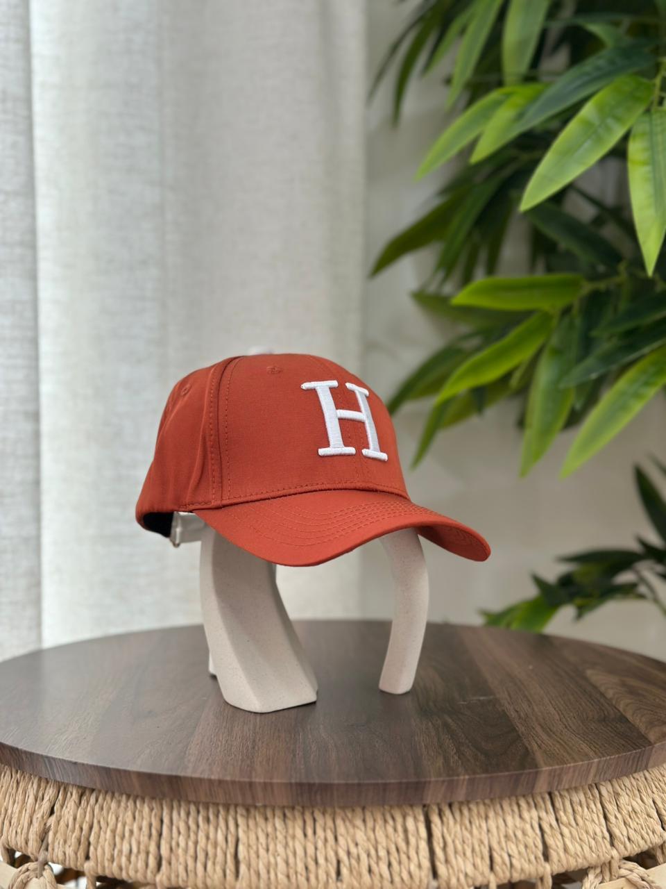 Hermès Miles "H Circle" Cap (Orange/Blanc)