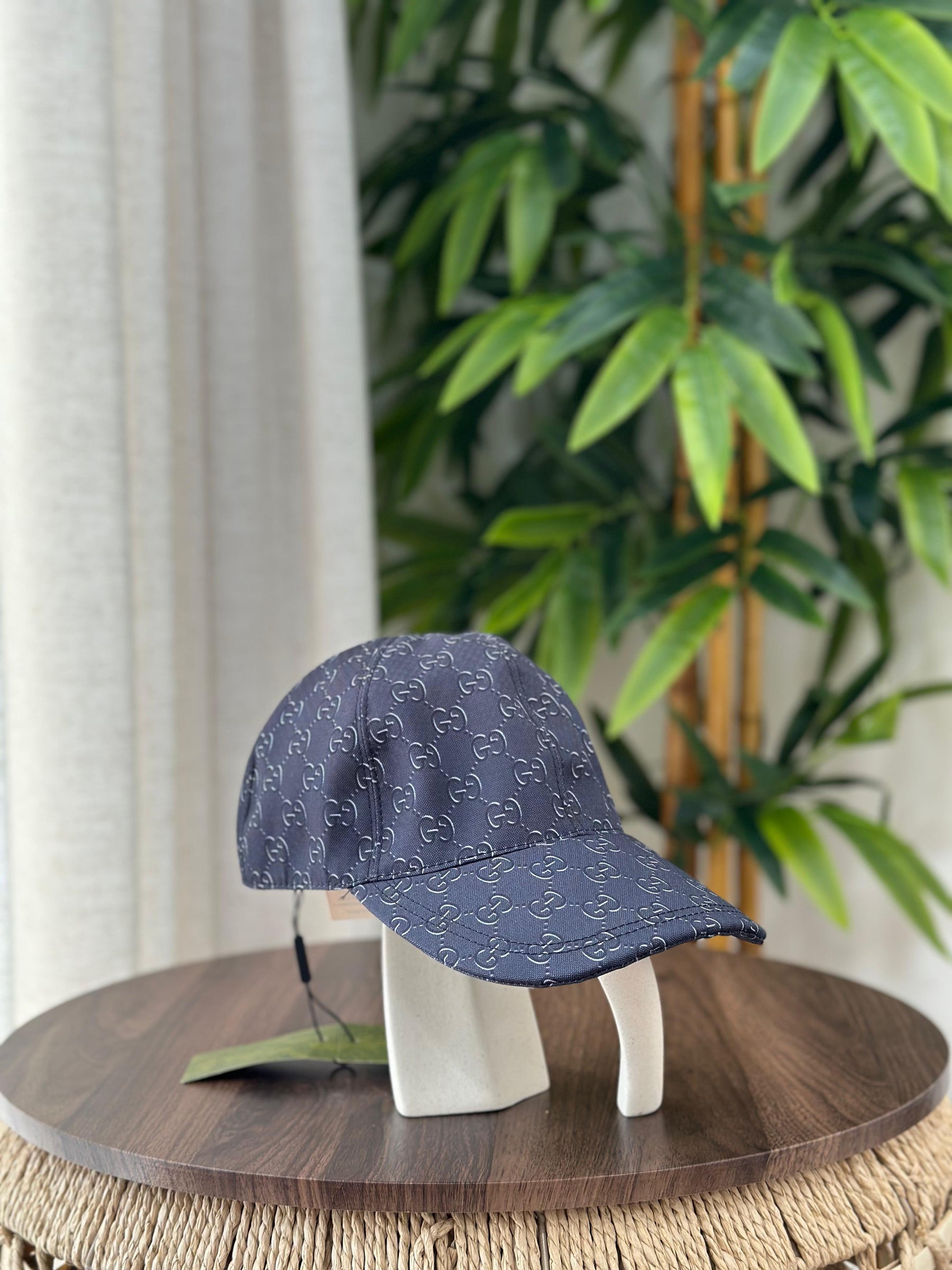 Gucci Jumbo GG Canvas Baseball Hat (Camel/Ebony)