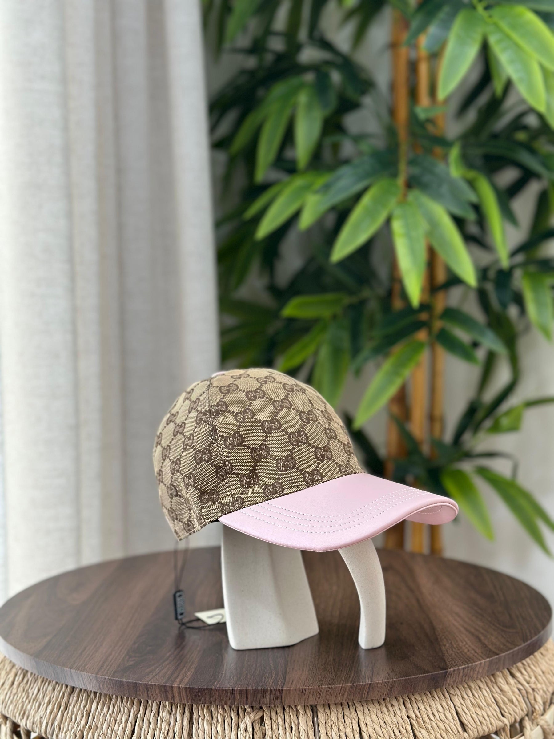 Gucci Original GG Canvas Baseball Hat (Beige/Blue)