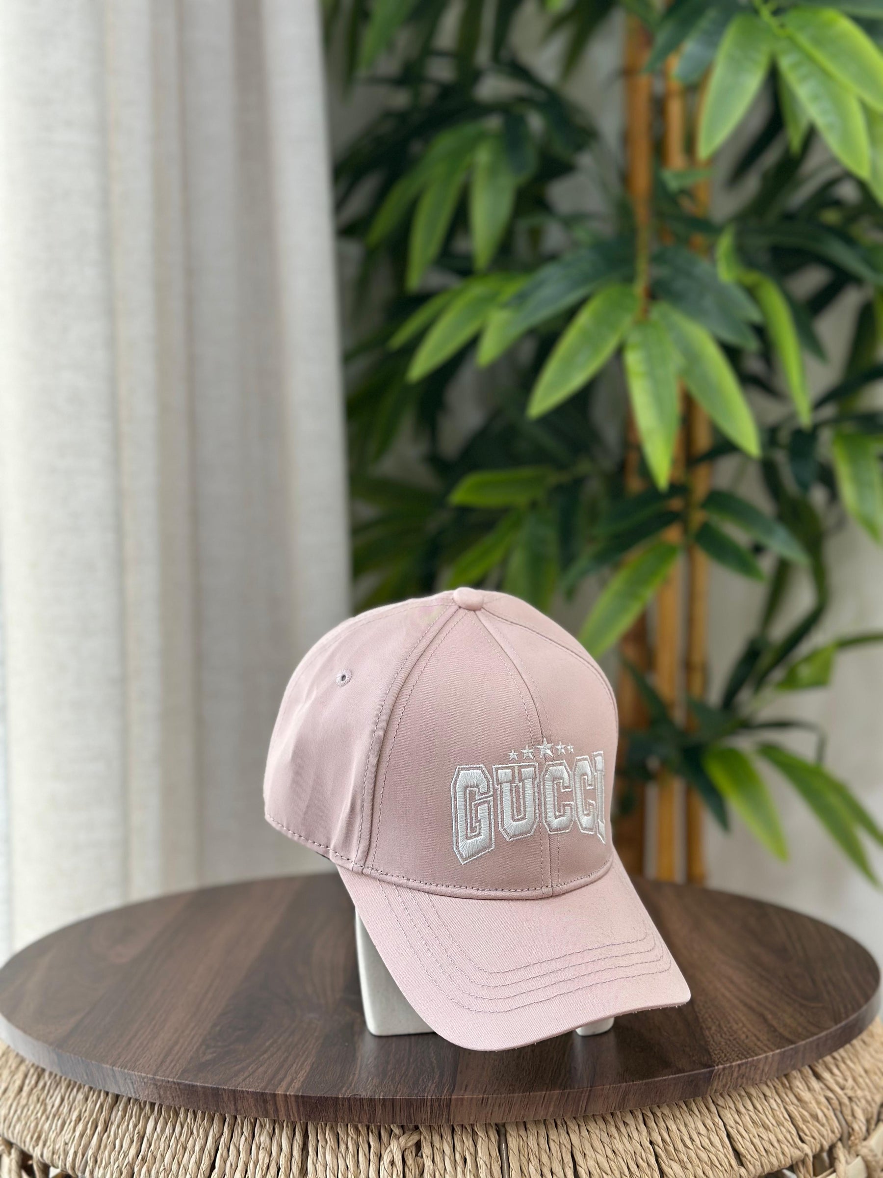 Gucci Jumbo GG Denim Baseball Hat (Dark Blue/Tan)