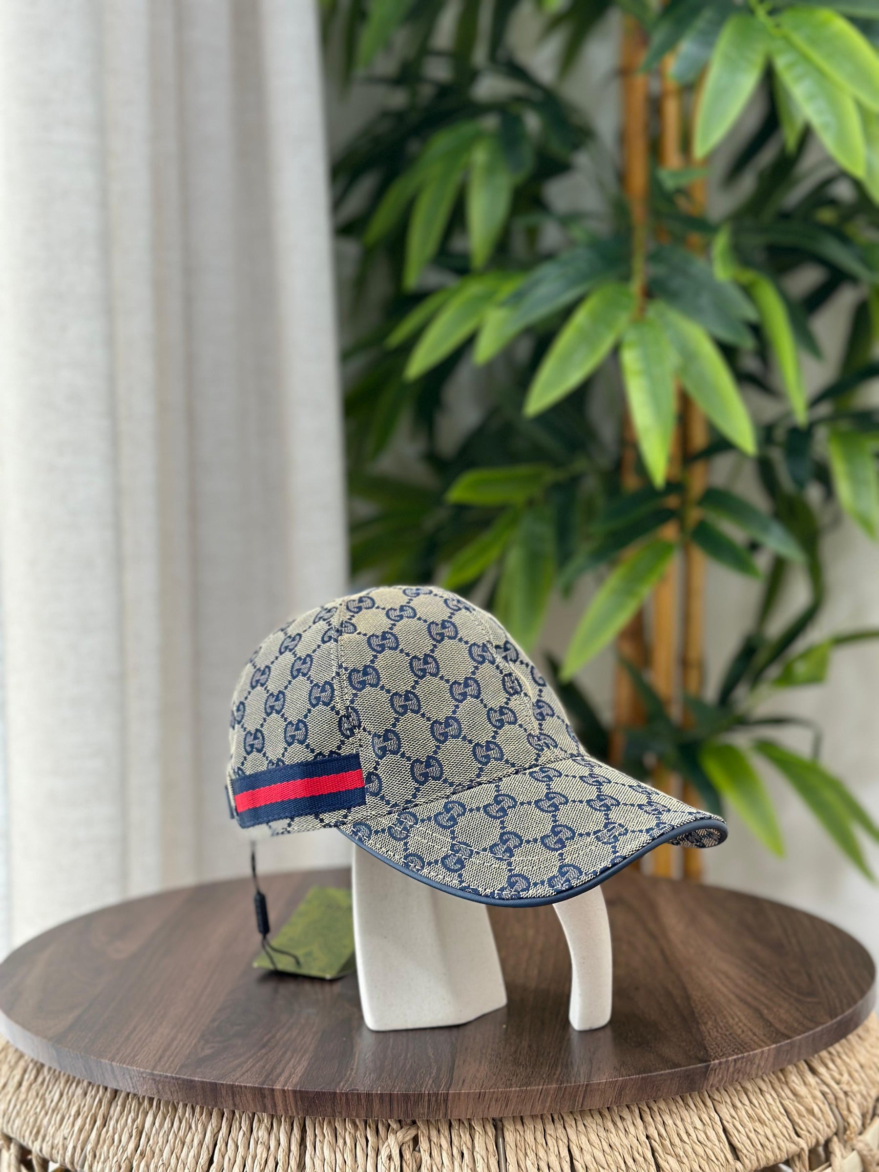Gucci Jumbo GG Canvas Baseball Hat (Beige/Ebony)