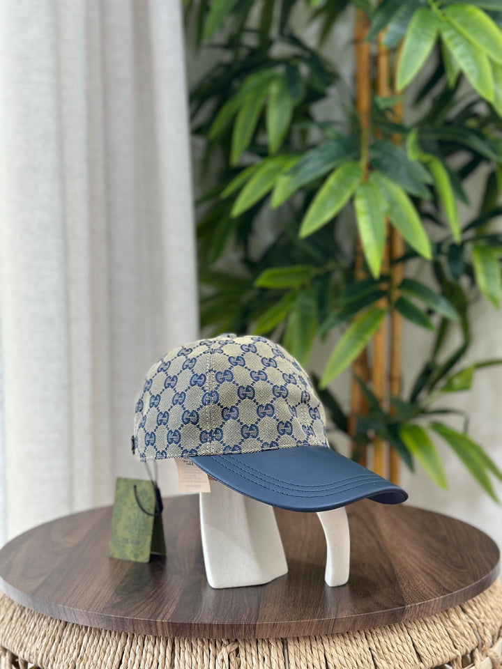 Gucci Original GG Canvas Baseball Hat with Web (Beige/Ebony)