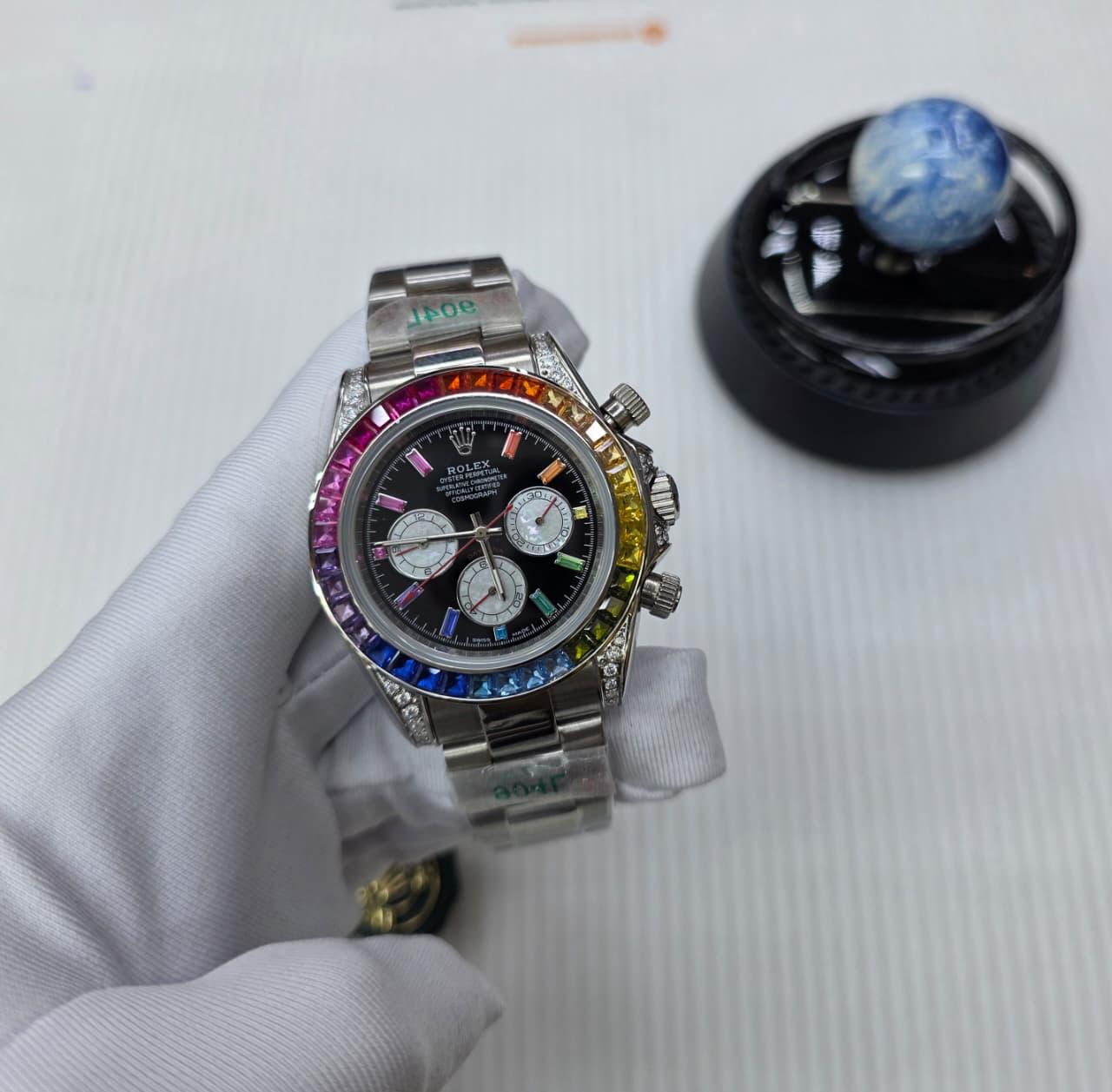 Rolex Cosmograph Daytona "Rainbow" (Yellow Gold / Black Dial)