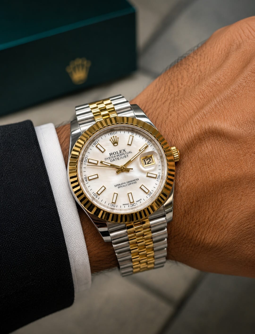 Rolex Datejust Fluted Bezel (Stainless Steel & Bright Blue Dial)