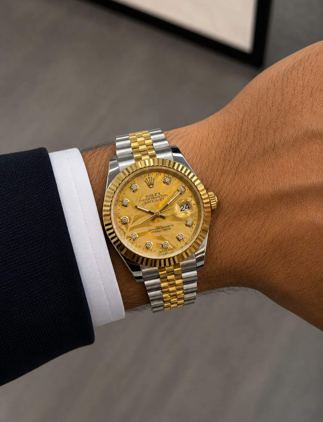 Rolex Datejust 41 Yellow Gold (Champagne Dial with Stick Markers)