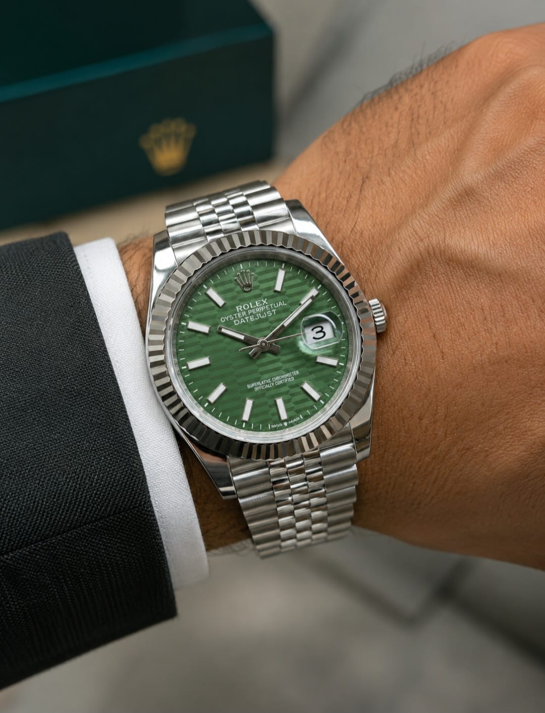Rolex Datejust 41 Two-Tone Everose Gold/Oystersteel (Blue Fluted Motif Dial)