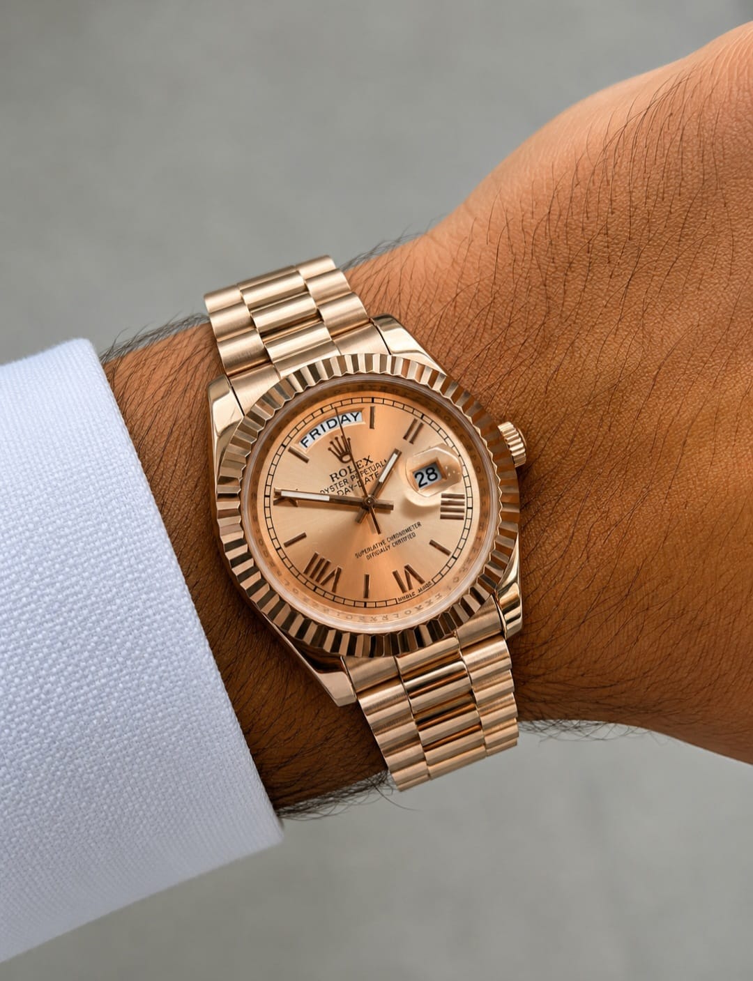 Rolex Day-Date 40 White Gold Blue Dial