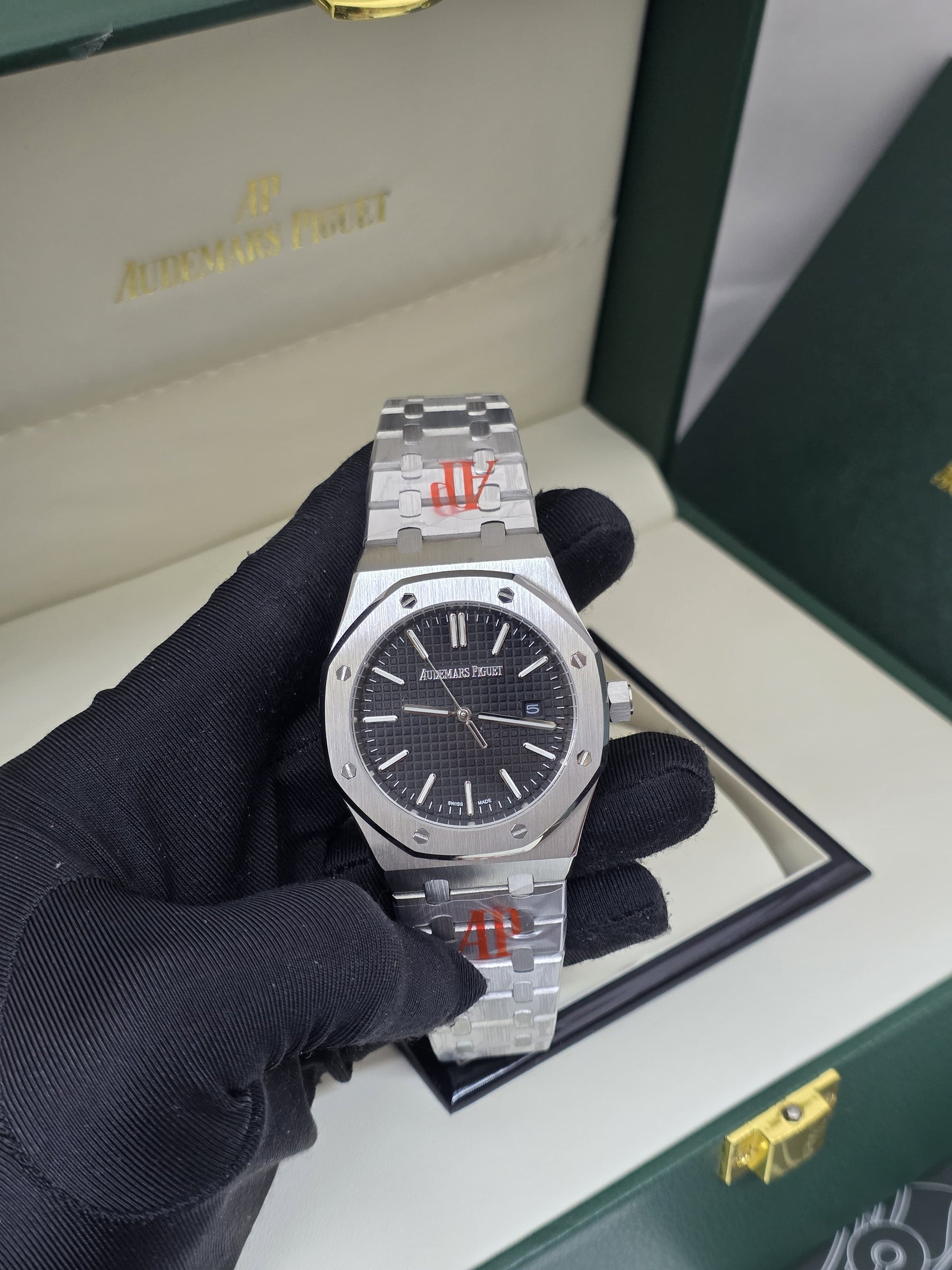 Audemars Piguet Royal Oak Selfwinding (Two-Tone / Pink Gold & Black Dial)