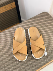 Hermès Electro Sandal (Gold / White)