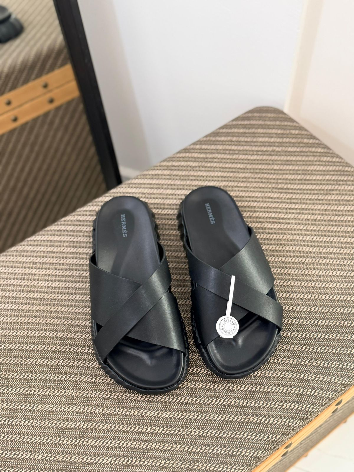 Hermès Electro Sandal (Gold / White)