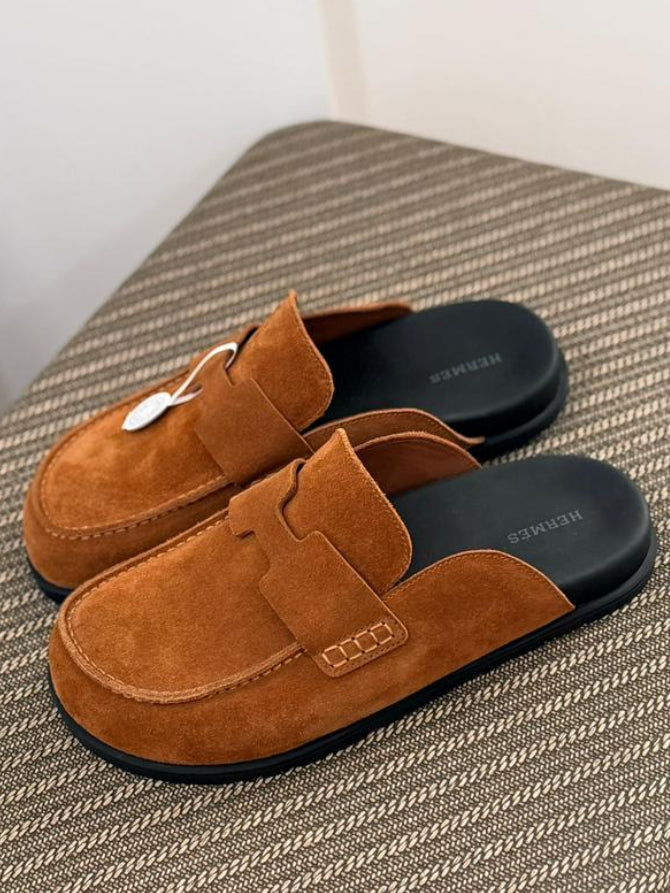 Hermès Electro Sandal (Kaki / Blanc)