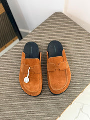 Hermès Electro Sandal (Kaki / Blanc)