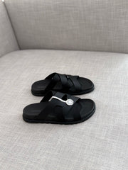 Hermès Éric Sandal (Noir / Beige)