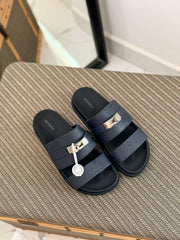 Hermès Chypre Sandals (Brown Suede)
