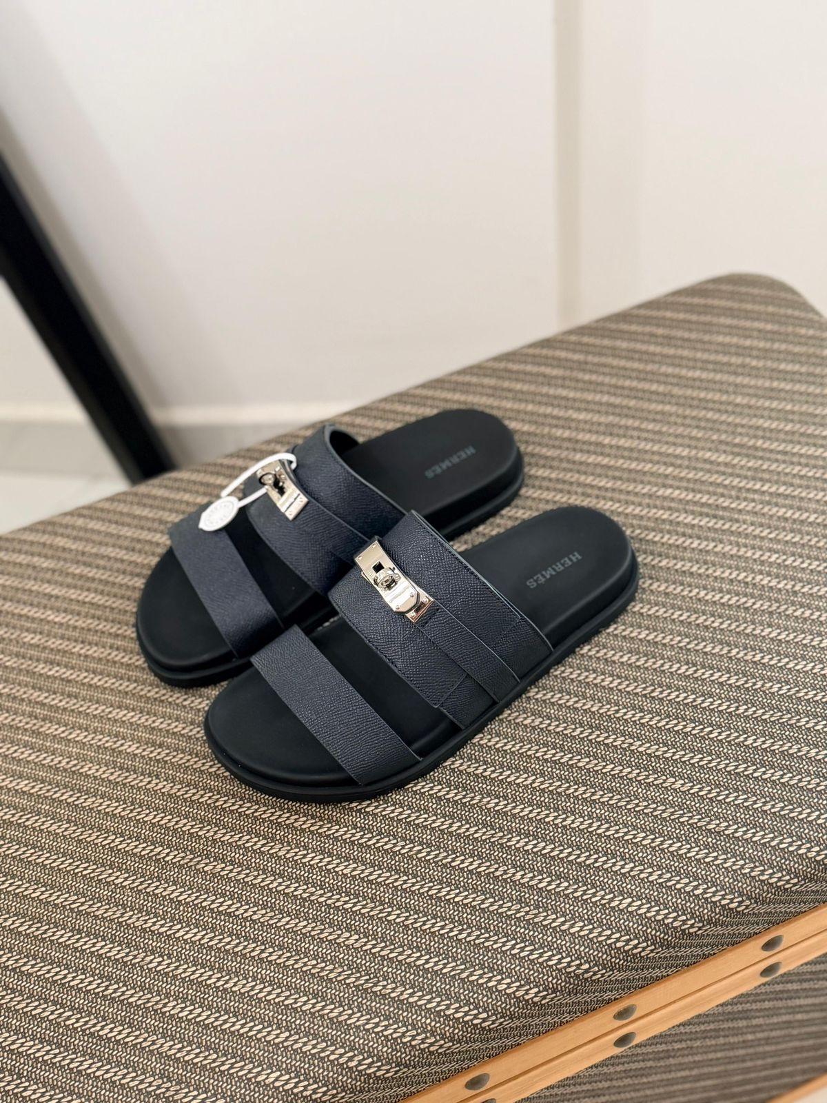 Hermès Chypre Sandals (Brown Suede)