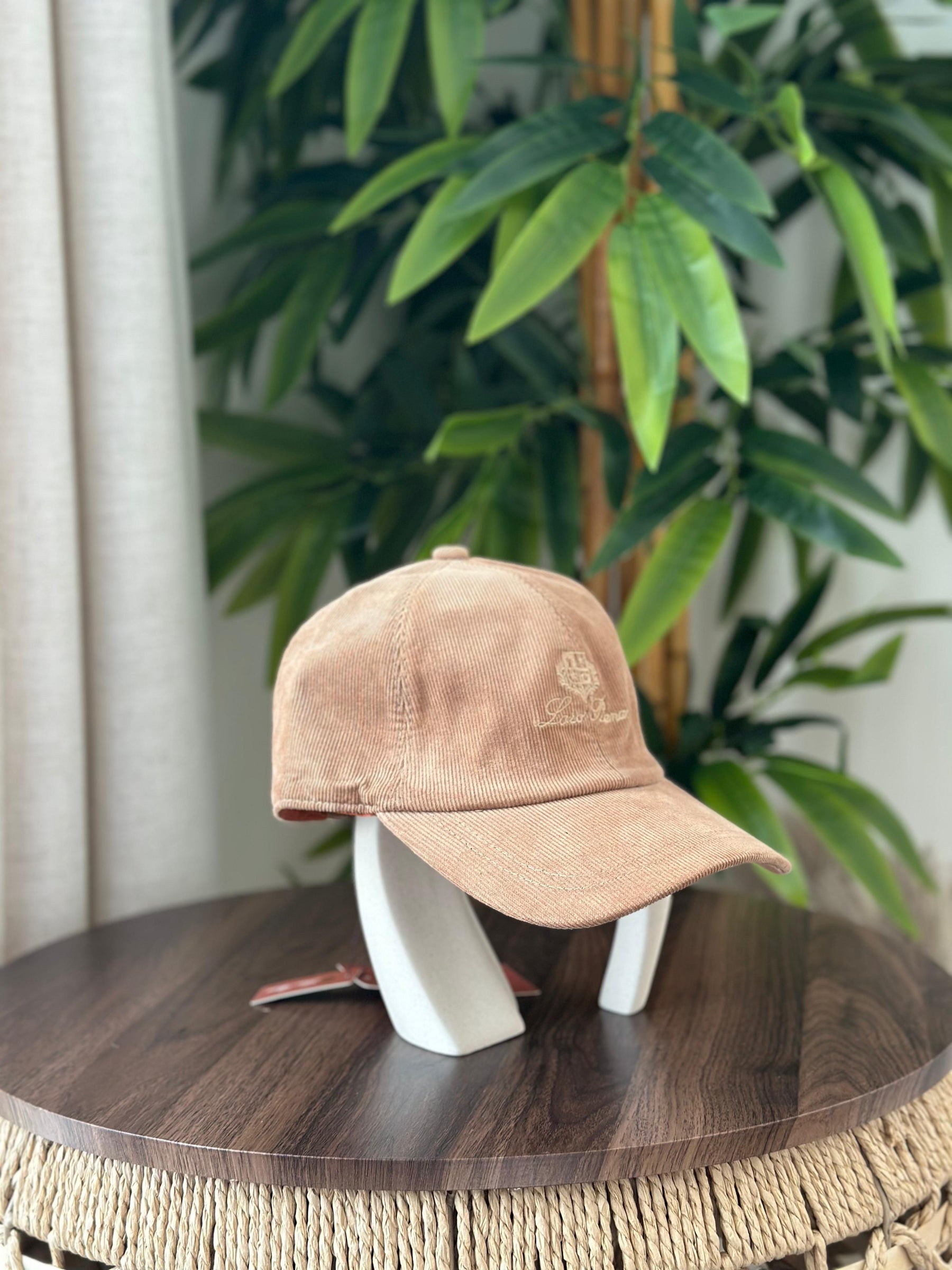 Loro Piana Reversible Corduroy Baseball Cap (Light Slate Blue / Avio)