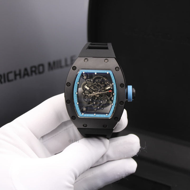 Richard Mille RM 055 Bubba Watson (White Ceramic / Black Strap)