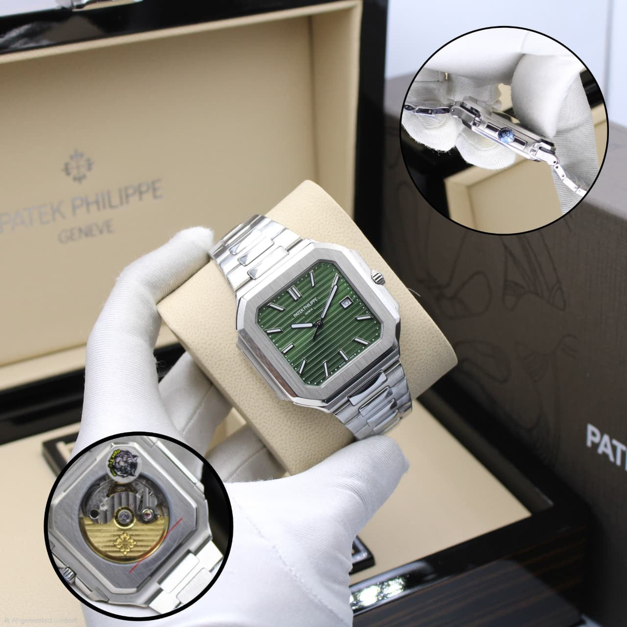 Patek Philippe Nautilus Moon Phases (Grey Dial)