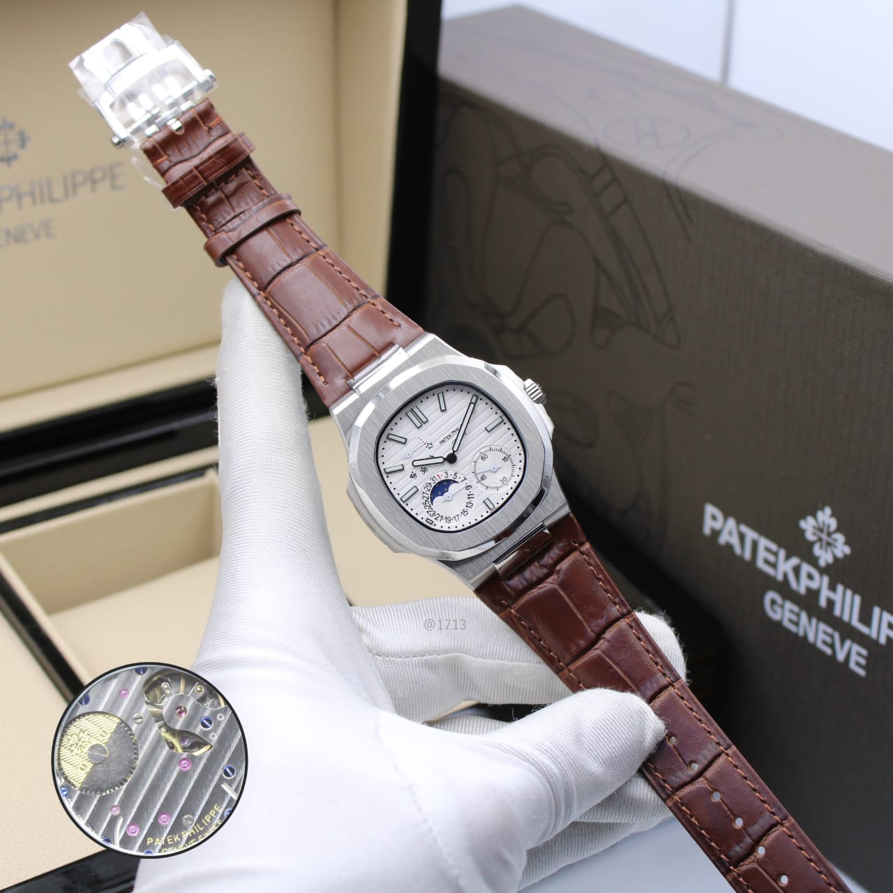 Patek Philippe Cubitus Instantaneous Grand Date, Day and Moon Phases (Olive Green Dial)