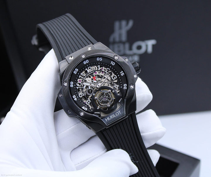 Hublot Big Bang Tourbillon Power Reserve (King Gold / Black)