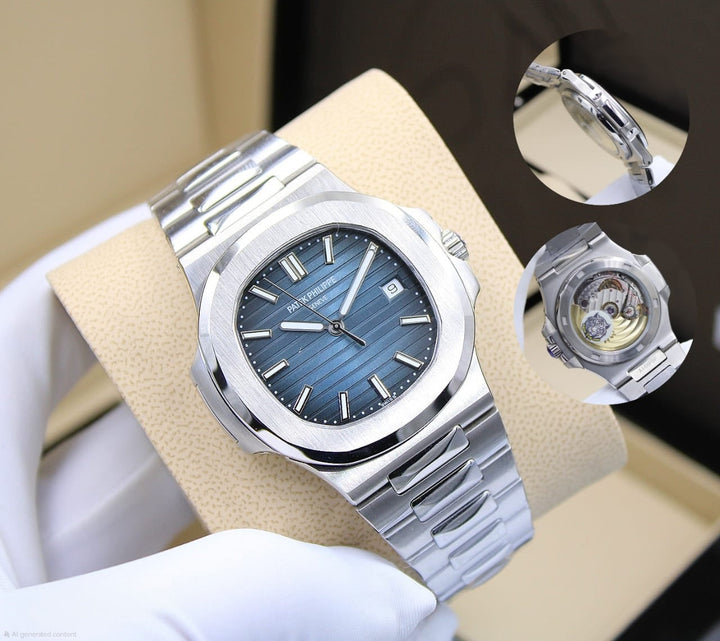 Patek Philippe Grand Complications Tourbillon Moon Phase (Rose Gold / Blue Dial)