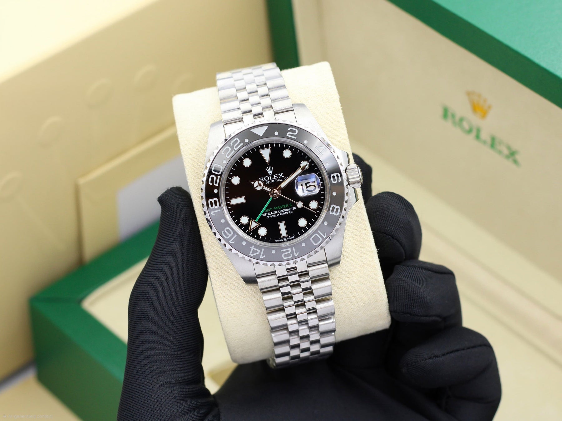 Rolex GMT-Master II "Sprite" (Black Dial)