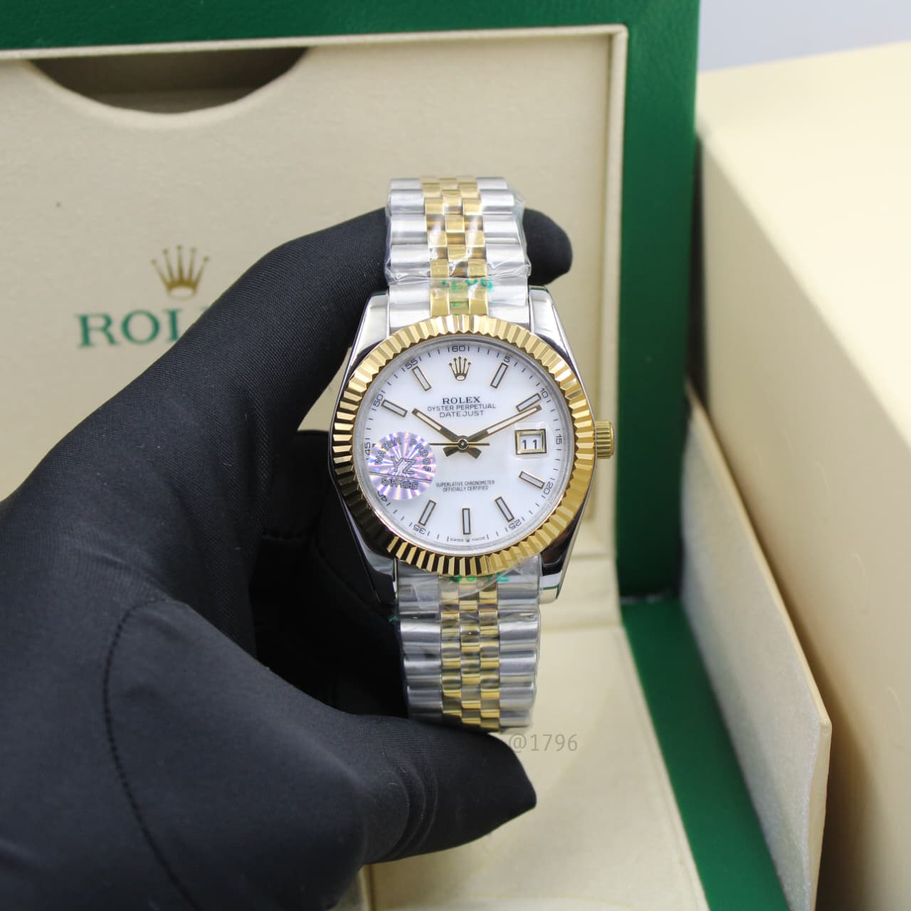 Rolex Datejust 36 (Yellow Rolesor/Black/Diamonds)