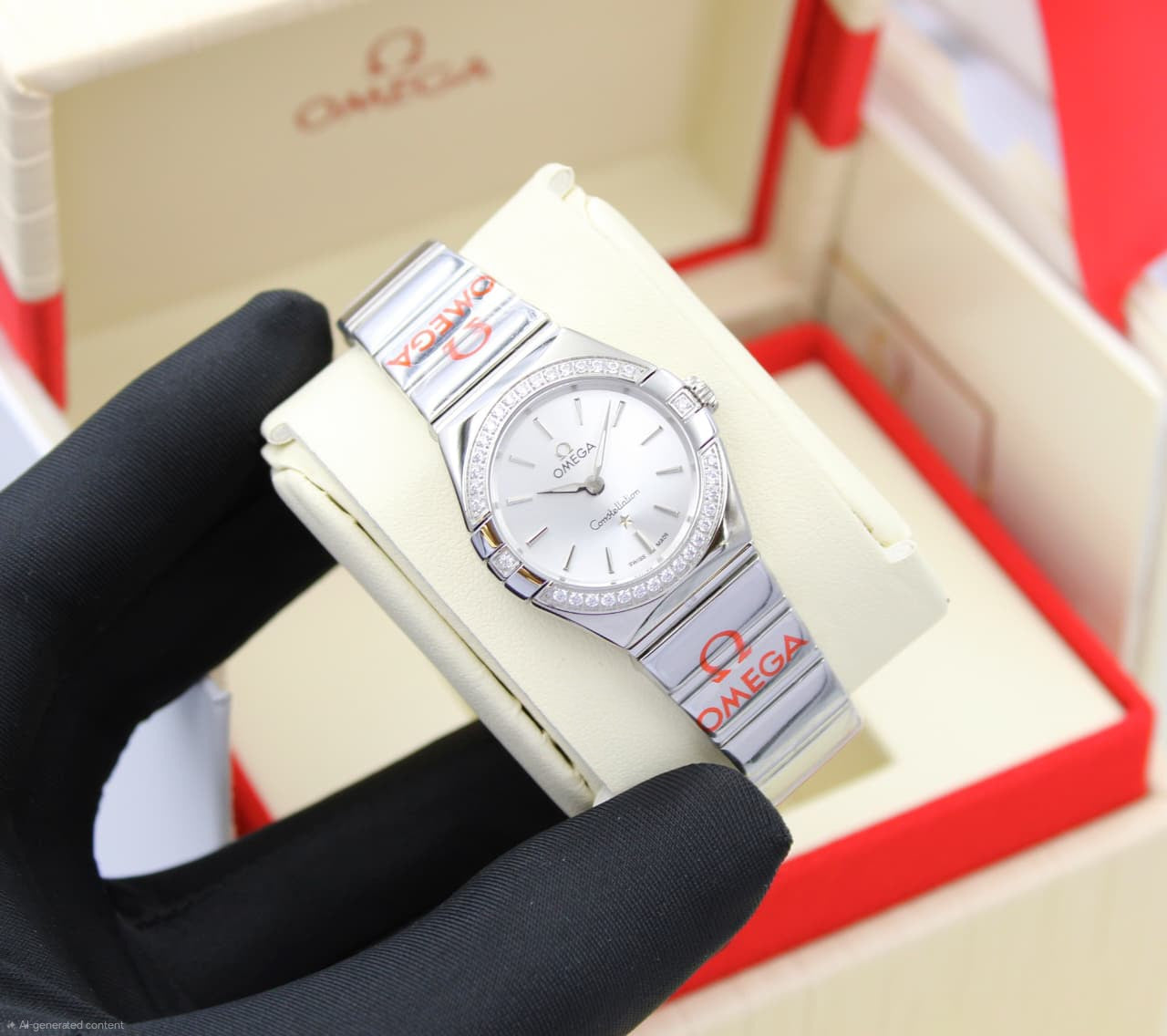 Omega Constellation Quartz (Silver / Rose Gold Accents)