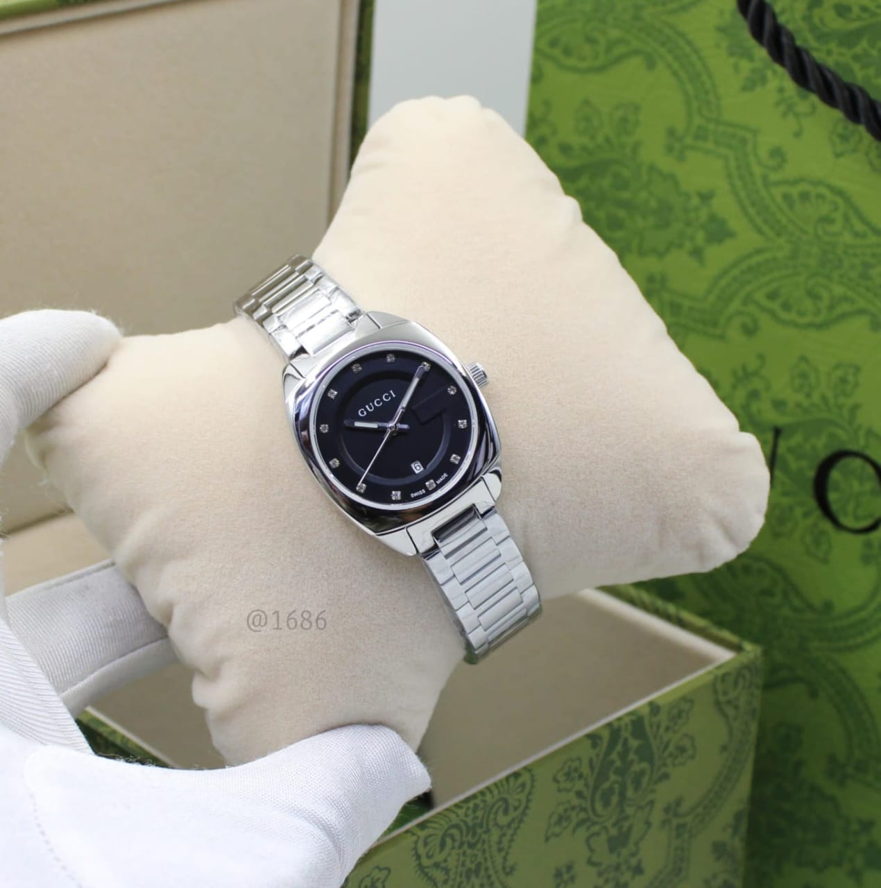 Gucci G-Timeless Cushion Diamond (Turquoise / Tiffany Blue)