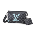Louis Vuitton Pouch | Lv Logo Black Blue