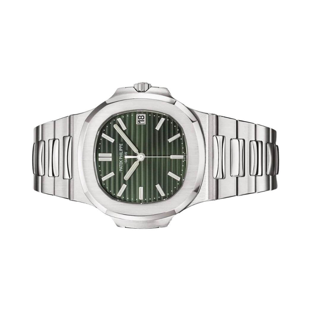 Patek Philippe | Nautilus Sunburst Olive Green Dial