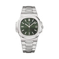 Patek Philippe | Nautilus Sunburst Olive Green Dial - Free & Fast UAE Shipping