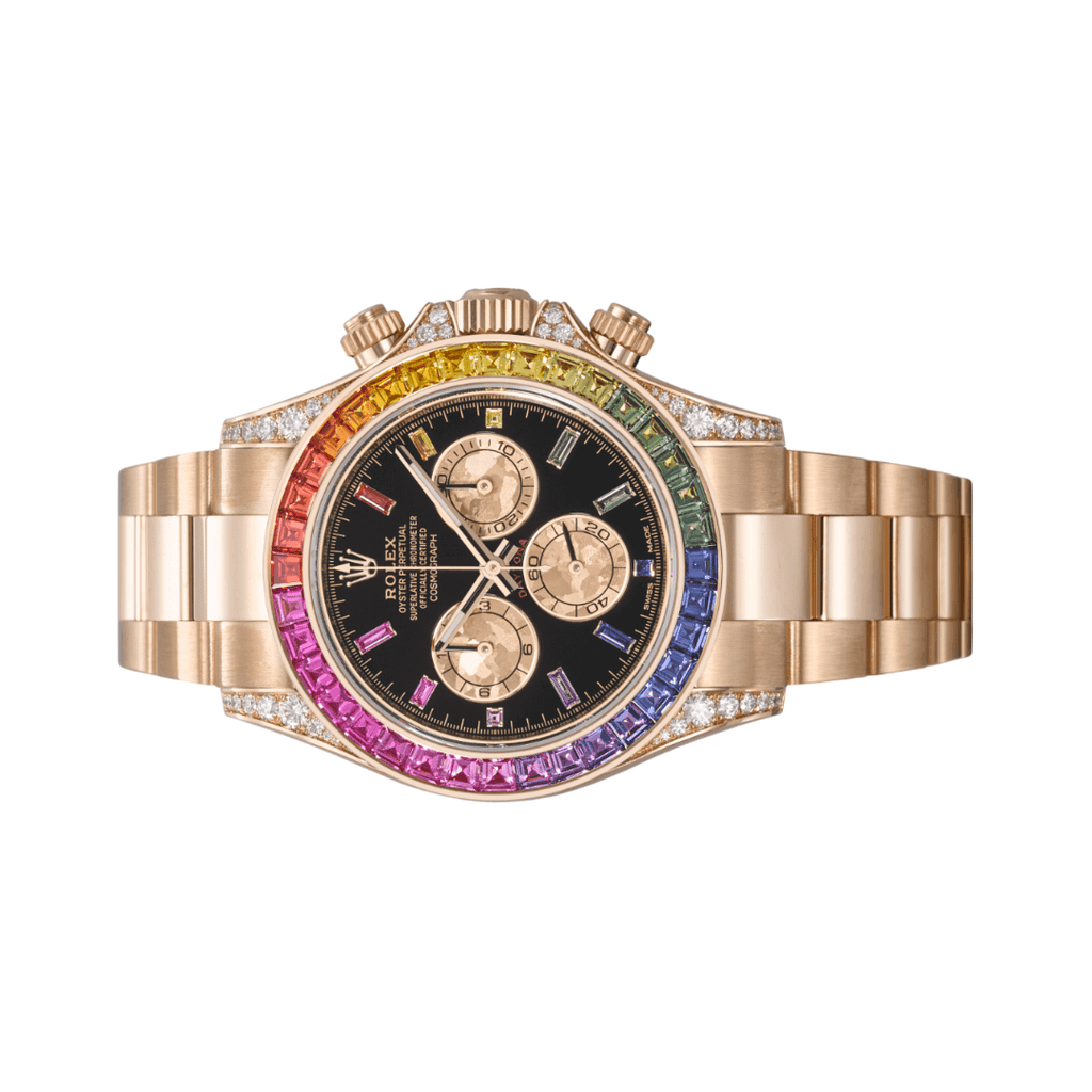 Rolex Watch | Rainbow Black Dial