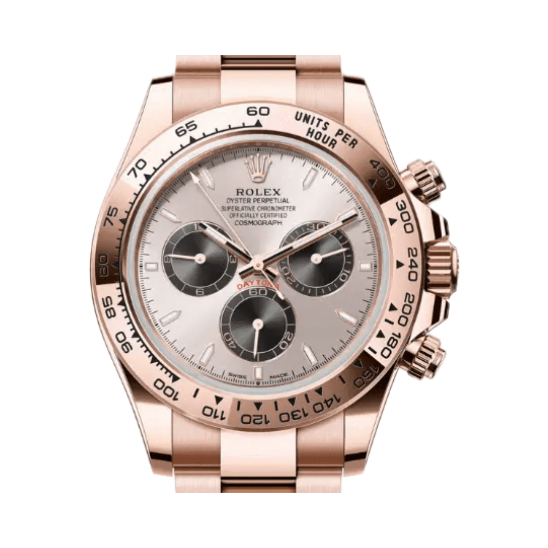 Rolex Watch | Rose Gold Sundust Dial