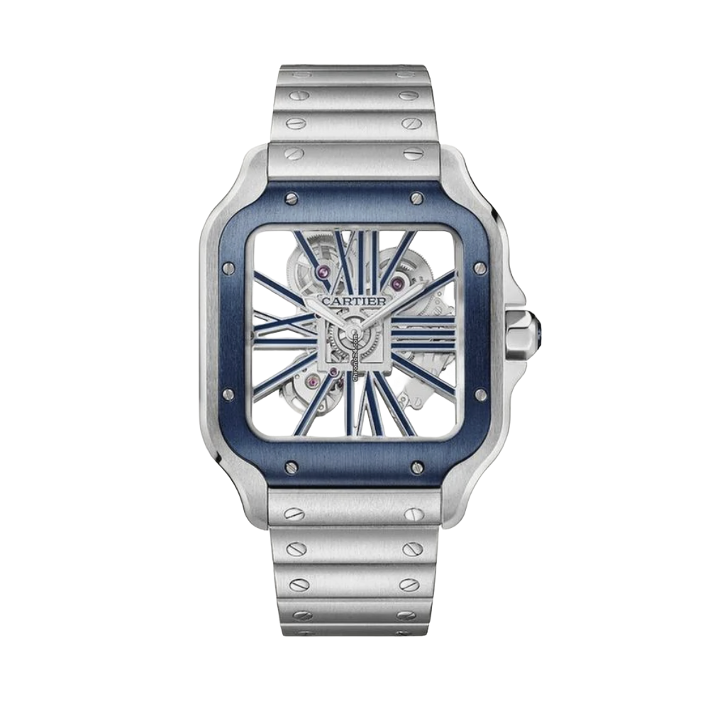 Cartier Watch | Santos de Cartier Skeleton Blue