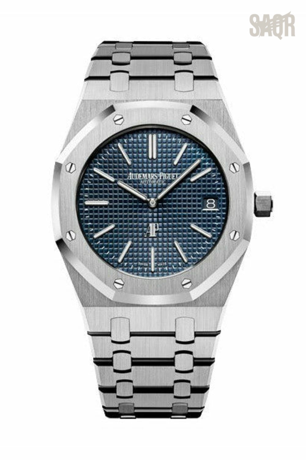 Audemars Piguet | Royal Oak Extra-Thin Smoked Blue Dial - Free & Fast UAE Shipping