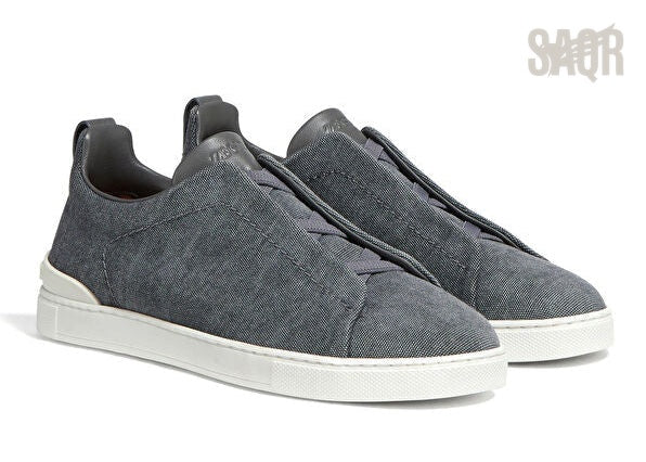 Zegna Footwear | Triple Stitch Grey