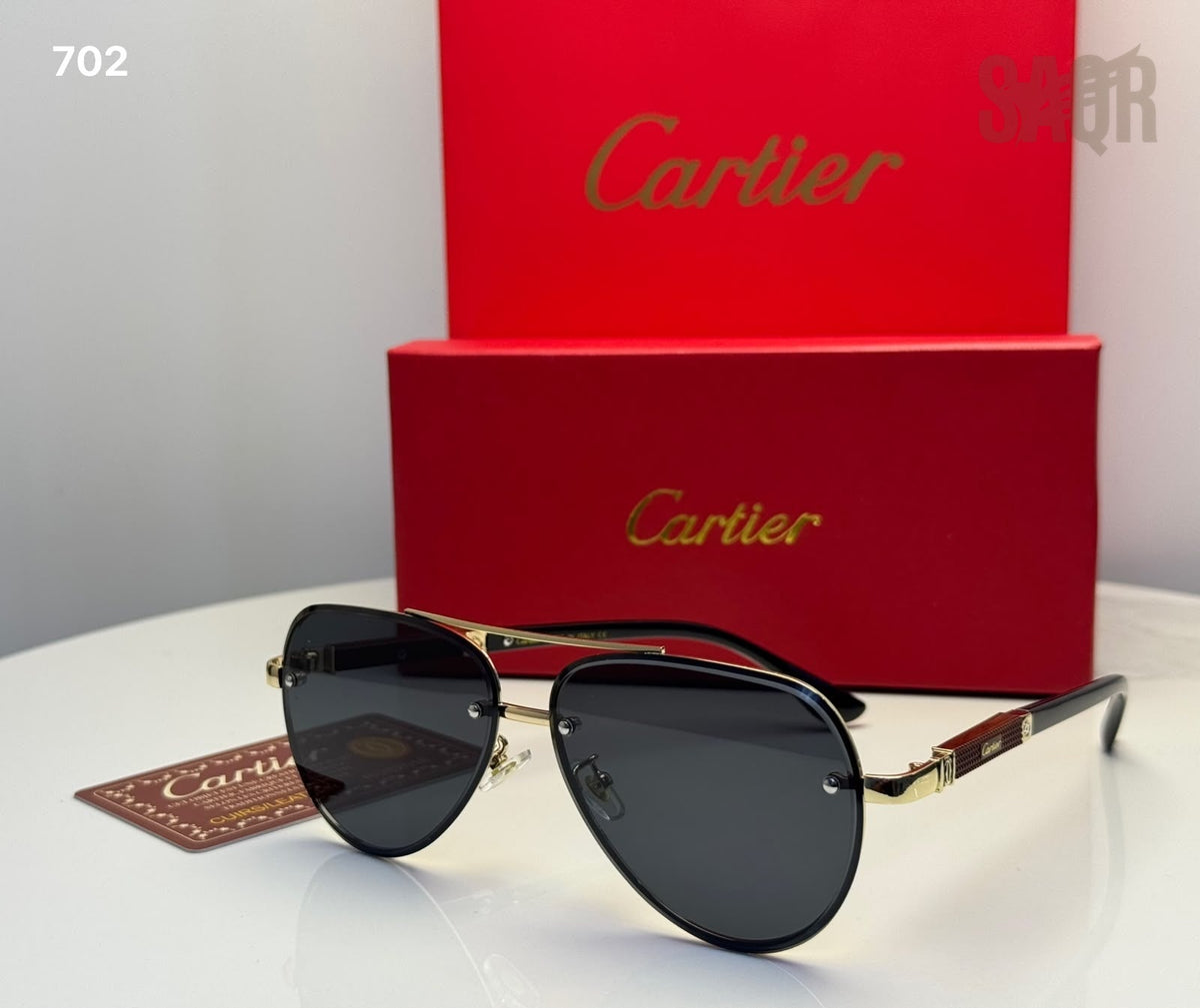 Cartier Sunglasses – Black & Gold-Tone - View 4