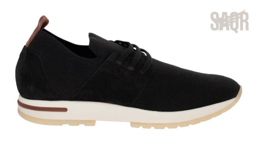 Loro Piana Sneakers Made Of Textile For Men Black - Black | Men