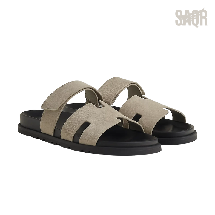 Hermès Chypre Sandals – Beige Equisse - View 1